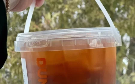 Dunkin’ Tests 48 oz Bucket Drink, Debuts in Massachusetts
