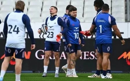 Matthieu Jalibert’s Withdrawal Impacts France’s Lineup Against Italy