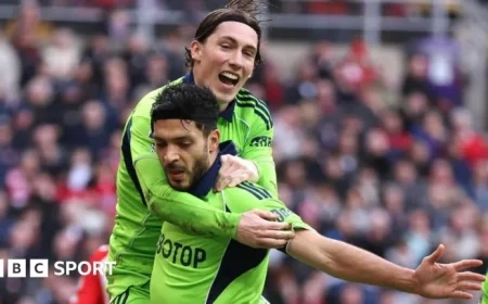 Fulham’s Jimenez Scores Twice Against Sunderland; Wolves Reduced to 10 Men