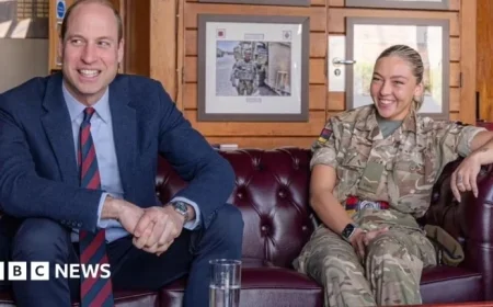 Prince William Honors Deceased Army Medic at Barracks Memorial