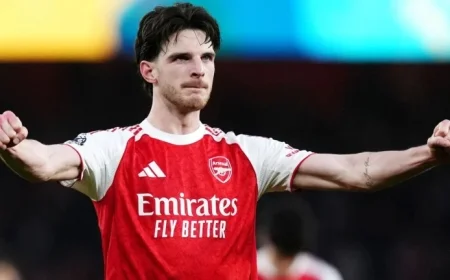 Declan Rice Reflects on Arsenal’s Form, Wolves Draw, and 100th Game Milestone