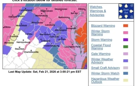 Winter Storm Alert Issued for Sunday Night Snowfall