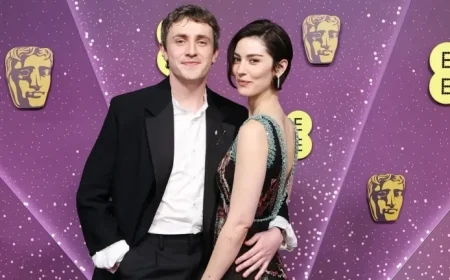 Paul Mescal, Gracie Abrams Debut Romance on 2026 BAFTAs Red Carpet