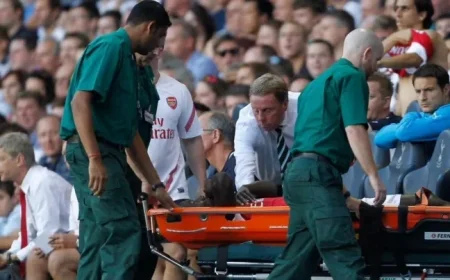 Arsenal Triumphs as Star Suffers Leg Break in North London Derby