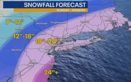 NYC Blizzard Warning: Snow Totals and Winter Storm Timeline Live