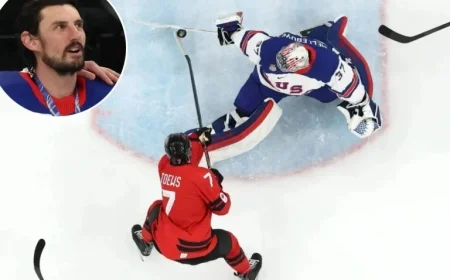 Connor Hellebuyck’s Incredible Save on Devon Toews Secures USA Victory