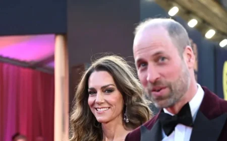 Kate Middleton Dazzles in Reworn Rose Pink Gucci Gown at BAFTAs