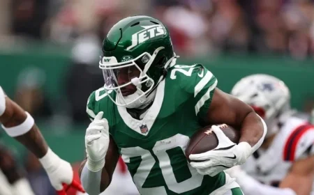Jets Consider Transition Tag for RB Breece Hall