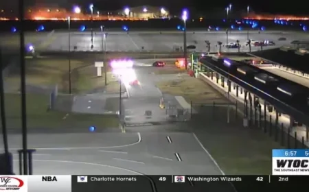 Grass Fire Erupts Near Savannah-Hilton Head Airport