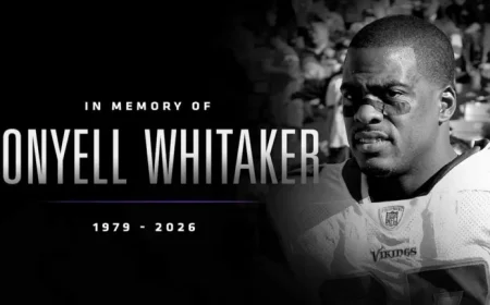 Vikings Honor Memory of Late DB Ronyell Whitaker
