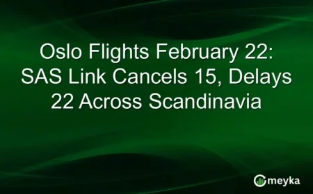 SAS Link Cancels 15, Delays 22 Flights Across Scandinavia on Feb 22