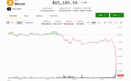 Bitcoin Price Dips to $64,700 as Week Begins – CoinDesk