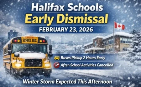 Halifax Schools Close Early Today Due to Snowstorm Alert