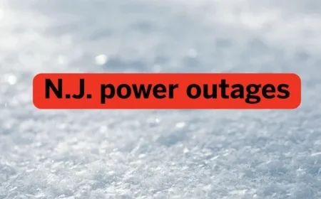 Monster Snowstorm Triggers Widespread Power Outages in New Jersey