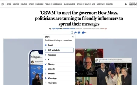 Boston Globe Introduces Feature, Enhancing Social Media Sharing
