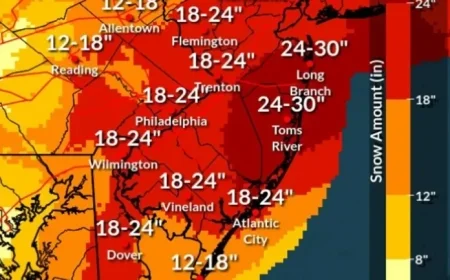 Blizzard Warning in New Jersey: State of Emergency Declared, Bomb Cyclone Looms