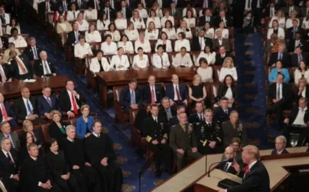 Democratic Congresswomen Choose White Attire for Trump’s State of the Union Address