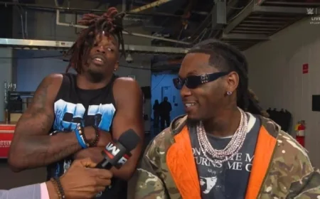 Offset, 2 Chainz, Lil Yachty, and Tyler Reddick Attend WWE Raw Event
