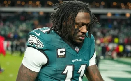 Sirianni Uncertain About A.J. Brown’s Future with Eagles Next Season