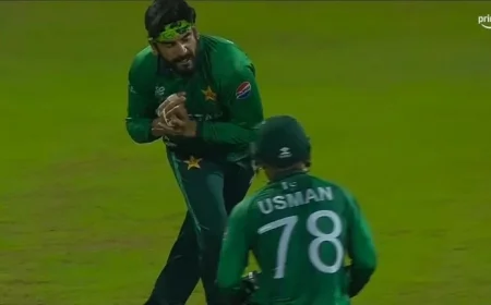 Usman Tariq Drops Bethell on Ayub’s Bowling in ENG vs PAK T20 Super 8