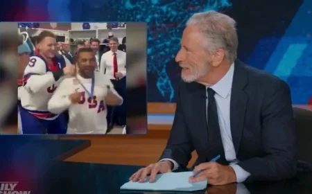 Jon Stewart Labels Kash Patel ‘Make-a-Wish Man’ in Hockey Celebration