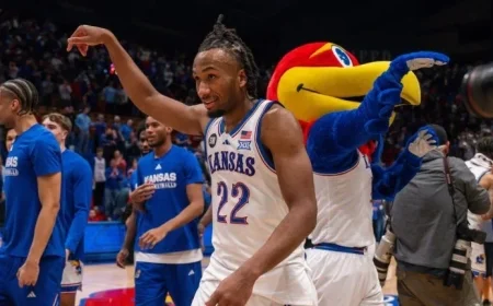 Darryn Peterson Discusses Cramping and Bill Self Following KU-Houston