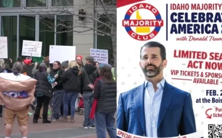Protesters Rally in Boise Against Trump Jr., Demand Fair Treatment for Idahoans