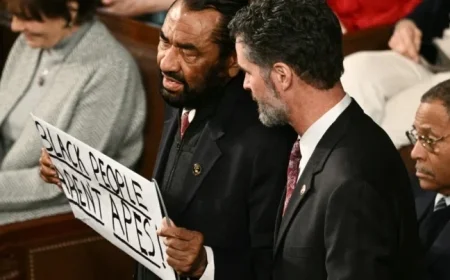 Rep. Al Green Ejected for Displaying ‘Black People Aren’t Apes’ Sign