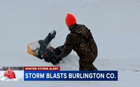 Nor’easter Strikes South Jersey, Snow Accumulation Increases