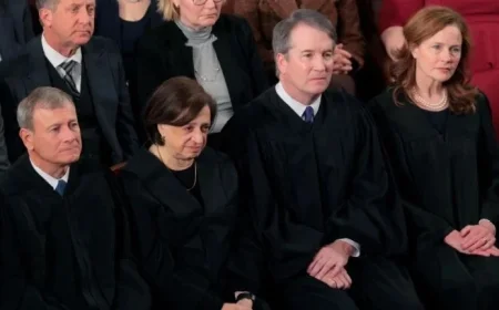 Trump Criticizes Tariffs Decision While Supreme Court Justices Remain Silent