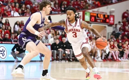 Northwestern Edges Indiana 72-68 in Nail-Biting Finish