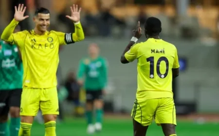 Al-Nassr Secures Ninth Win as Ronaldo, Mane, Coman Shine in Saudi Pro League