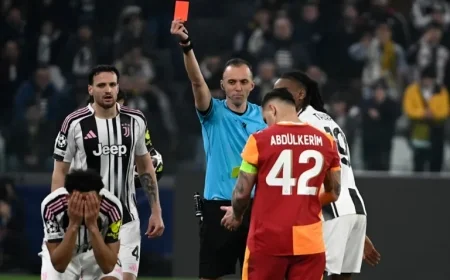 Strange Red Card Shapes Juve vs Galatasaray Match Outcome