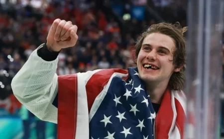 Jack Hughes Captures American Hearts with Team USA’s Olympic Golden Goal