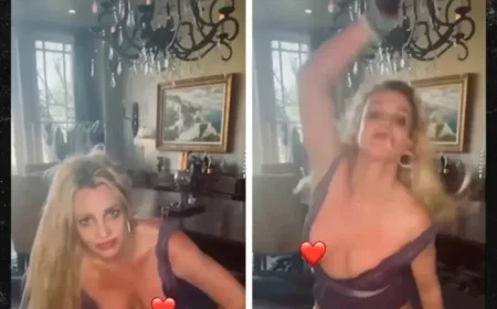 Britney Spears Dances Boldly in the Dining Room
