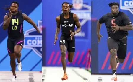 Top 40-Yard Dash Times by Position: Best and Average Stats