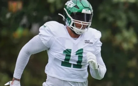 Jets Trade Pass Rusher Johnson to Titans for DT Sweat