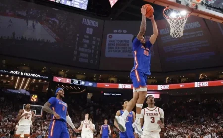 UF Secures Eighth Consecutive Victory, Surpasses Texas in Final Moments