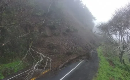 Landslide Closes Highway 1 South of Elk Indefinitely