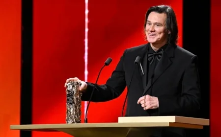 Jim Carrey Highlights French Heritage in Rare César Awards Appearance
