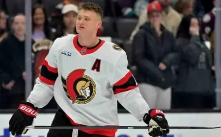 Senators’ Tim Stutzle Faces Game-Time Decision Against Red Wings Due to Illness
