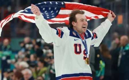 McAvoy Credits Family Support for U.S. Gold Medal Victory