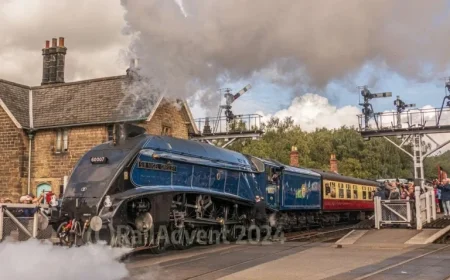 Sir Nigel Gresley Steam Locomotive Celebrates 50th Anniversary Gala in Somerset