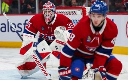 Samuel Montembeault Starts in Goal for Islanders-Canadiens Clash