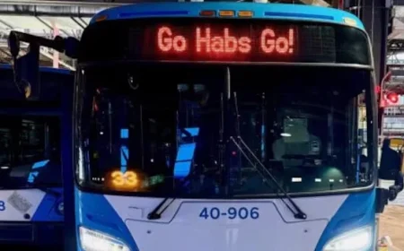“Montreal Buses Reintroduce ‘Go Habs Go!’ Amid Language Debate”