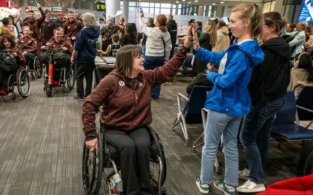 Canadian Paralympians Celebrate with Parade Before Milan Departure
