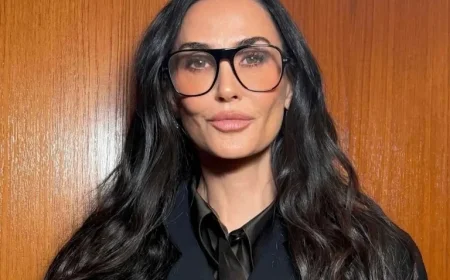 Demi Moore Stuns with Dramatic Wet-Look Bob Hairstyle Transformation