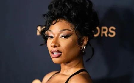 Megan Thee Stallion Flaunts Curves in Roberto Cavalli Dress Fitting