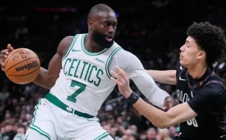 Celtics Triumph Over Nets with Brown, Vucevic Scoring 28