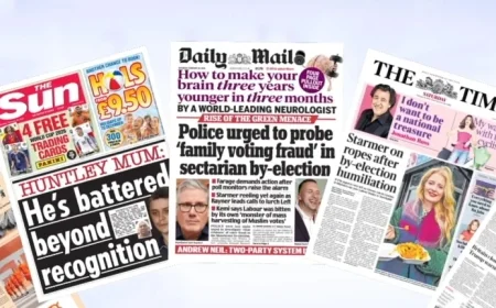 UK Newspaper Front Pages: Saturday Highlights